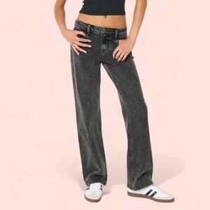 Hollister Charcoal Straight Leg Jeans for Women